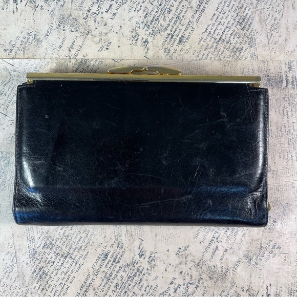Vintage Bosca leather wallet, check book, coin purse - Picture 3 of 15